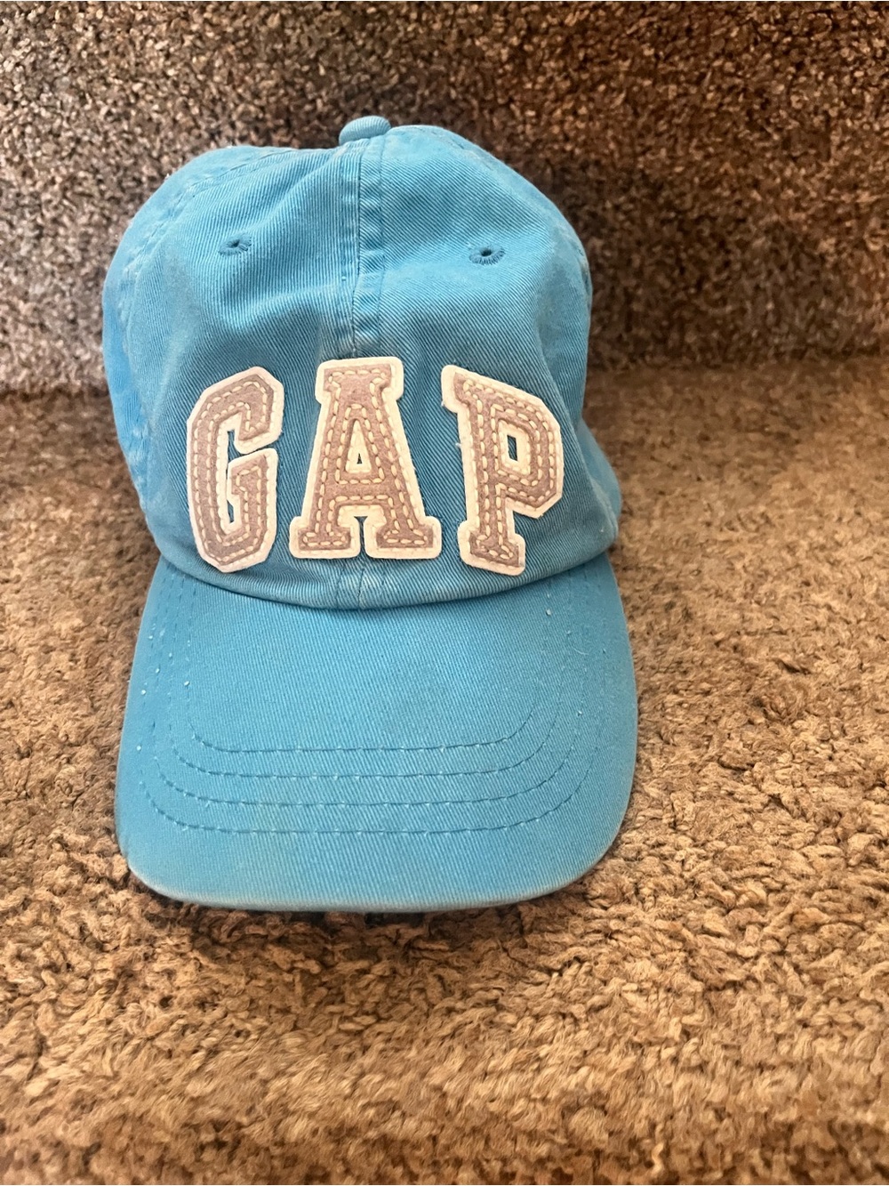GAP Kids Boy's Adjustable Hat Blue Size L/XL Embroidered Logo Cotton